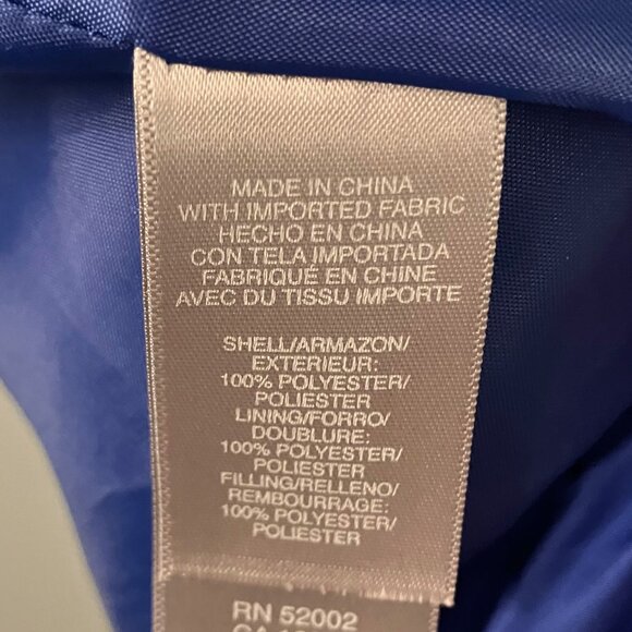 Liz Claiborne Women Blue Puff Vest Small Zippered Buttons - Picture 7 of 13